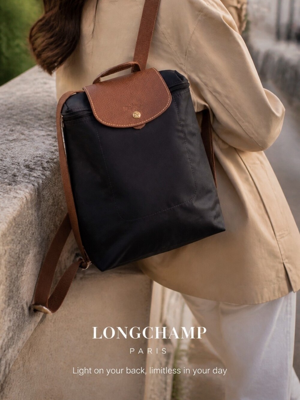 Longchamp Le Pliage "Sac A Dos" Backpack